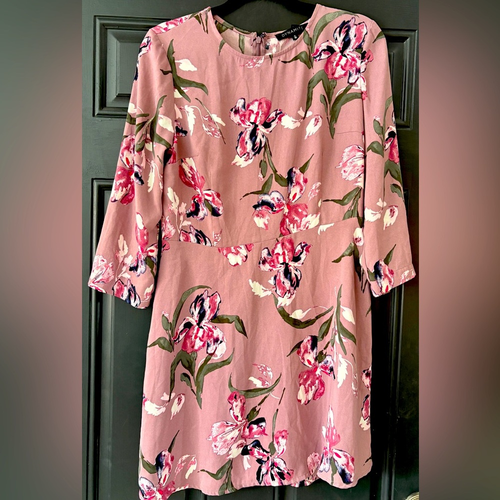 Purple Floral Dynamite Dress
